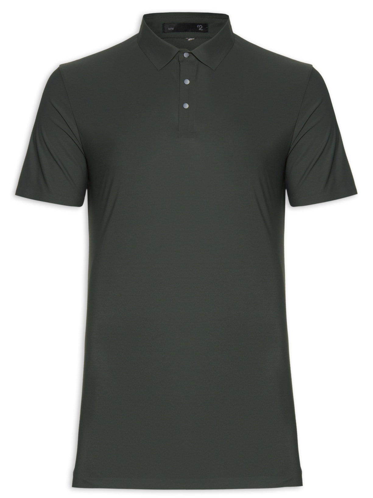 Polo Masculina Básica Color Verde '2 Essential