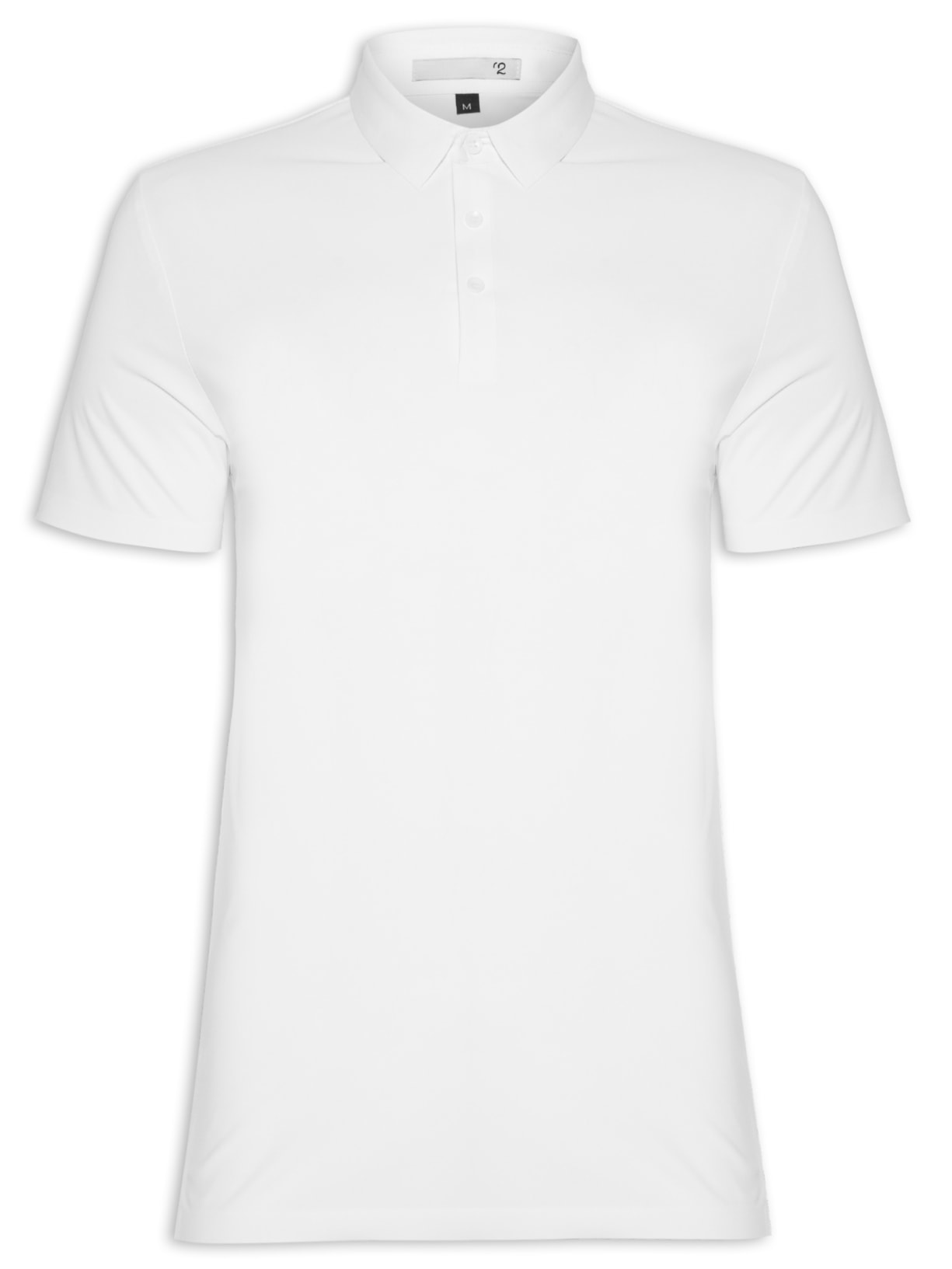 Polo Masculina Básica Comfy - Branco
