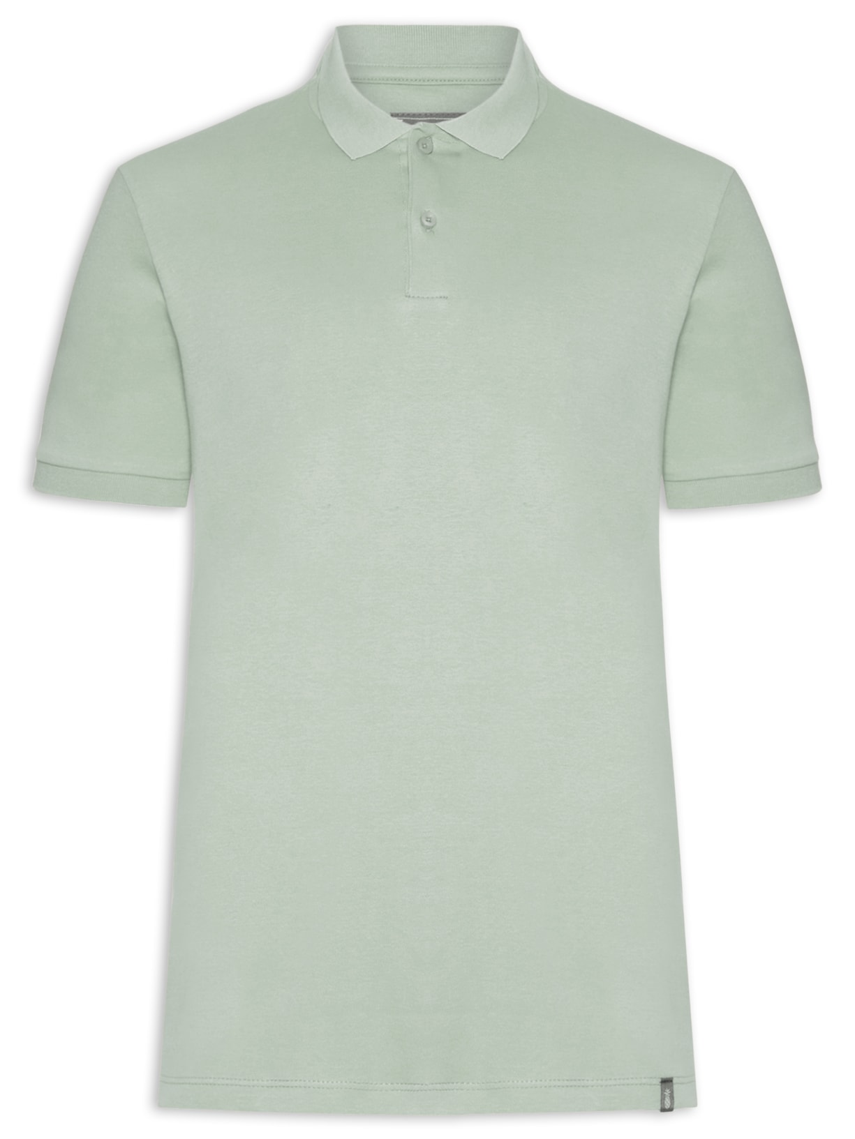 Polo Masculina Básica em Algodão Egípcio Verde Pineapple