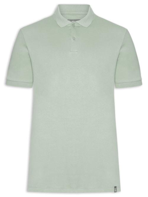 Polo Masculina Básica em Algodão Egípcio - Verde