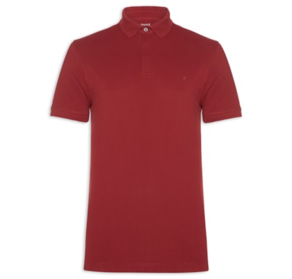 Polo Masculina Básica Em Piquet Colorfix - Vermelho