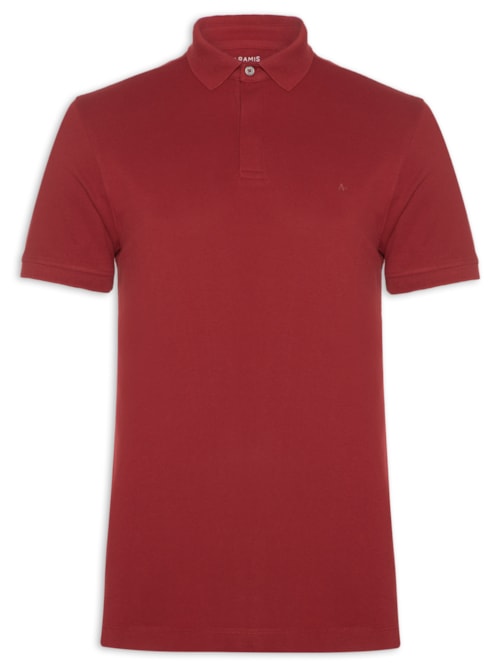 Polo Masculina Básica Em Piquet Colorfix - Vermelho
