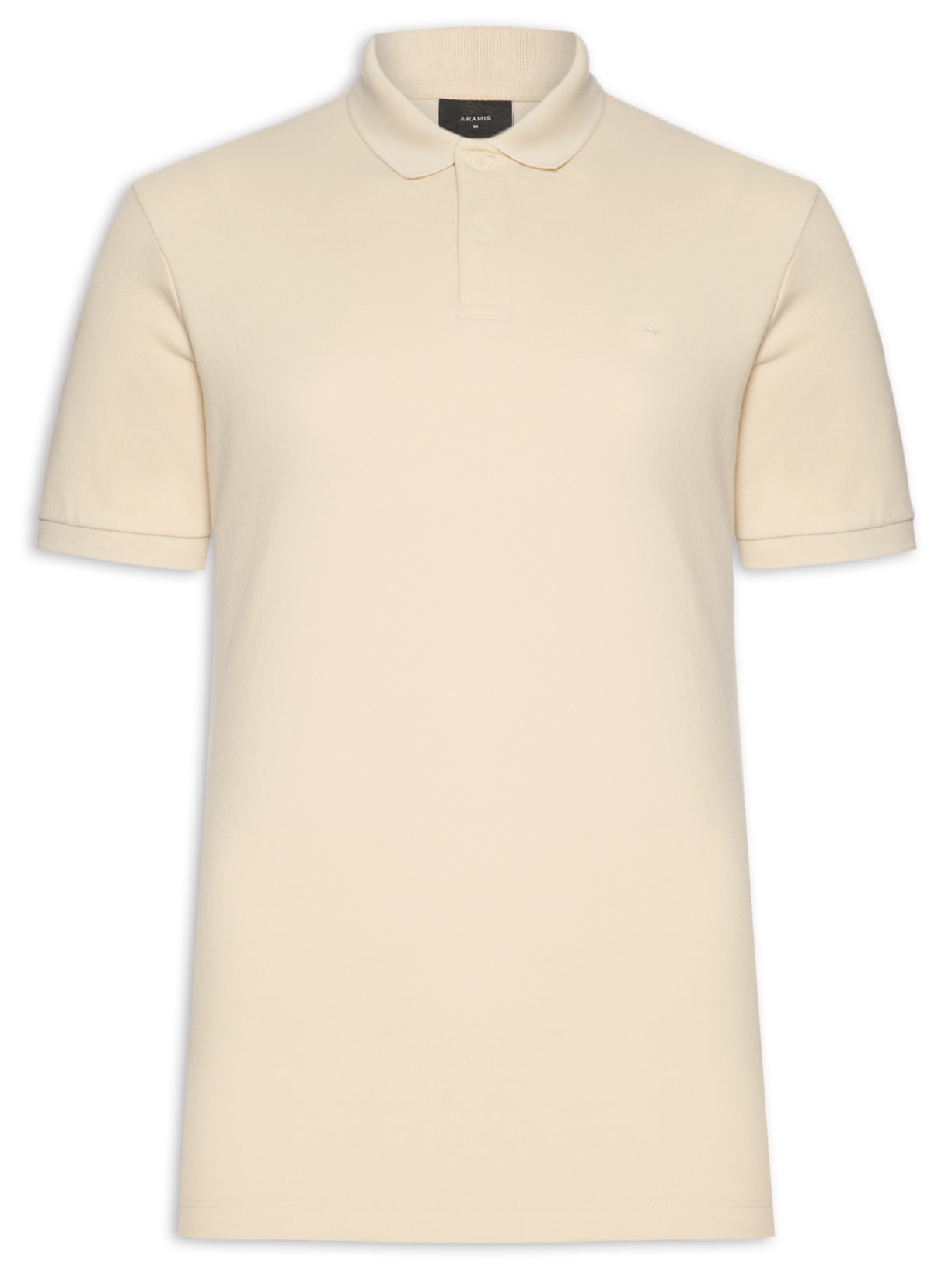 Polo Masculina Básica Em Piquet Logo Surton Amarelo Aramis