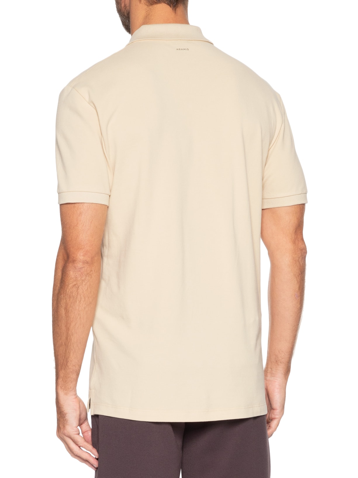 Polo Masculina Básica Em Piquet Logo Surton Amarelo Aramis