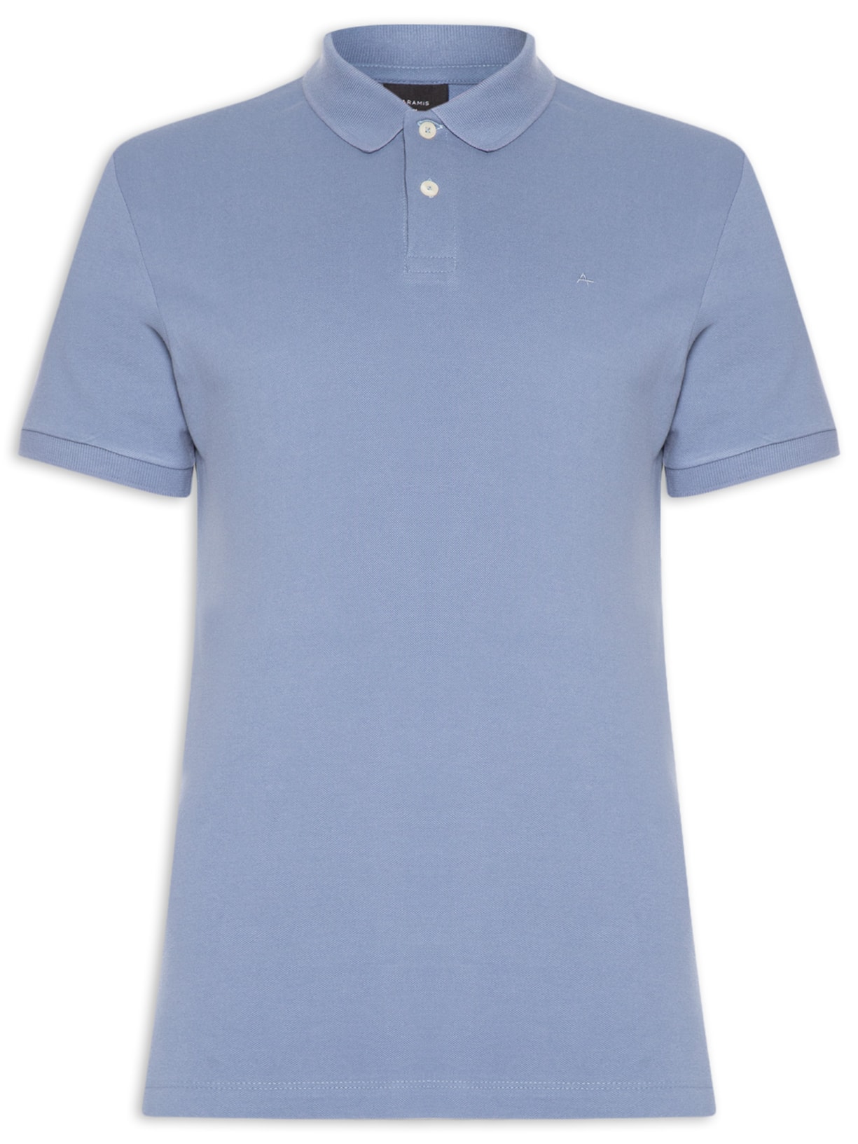 Polo Masculina Básica Em Piquet Logo Surton Azul Aramis