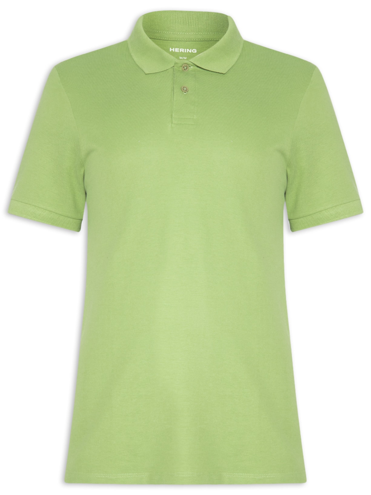 Polo Masculina Básica Em Piquet Verde Hering