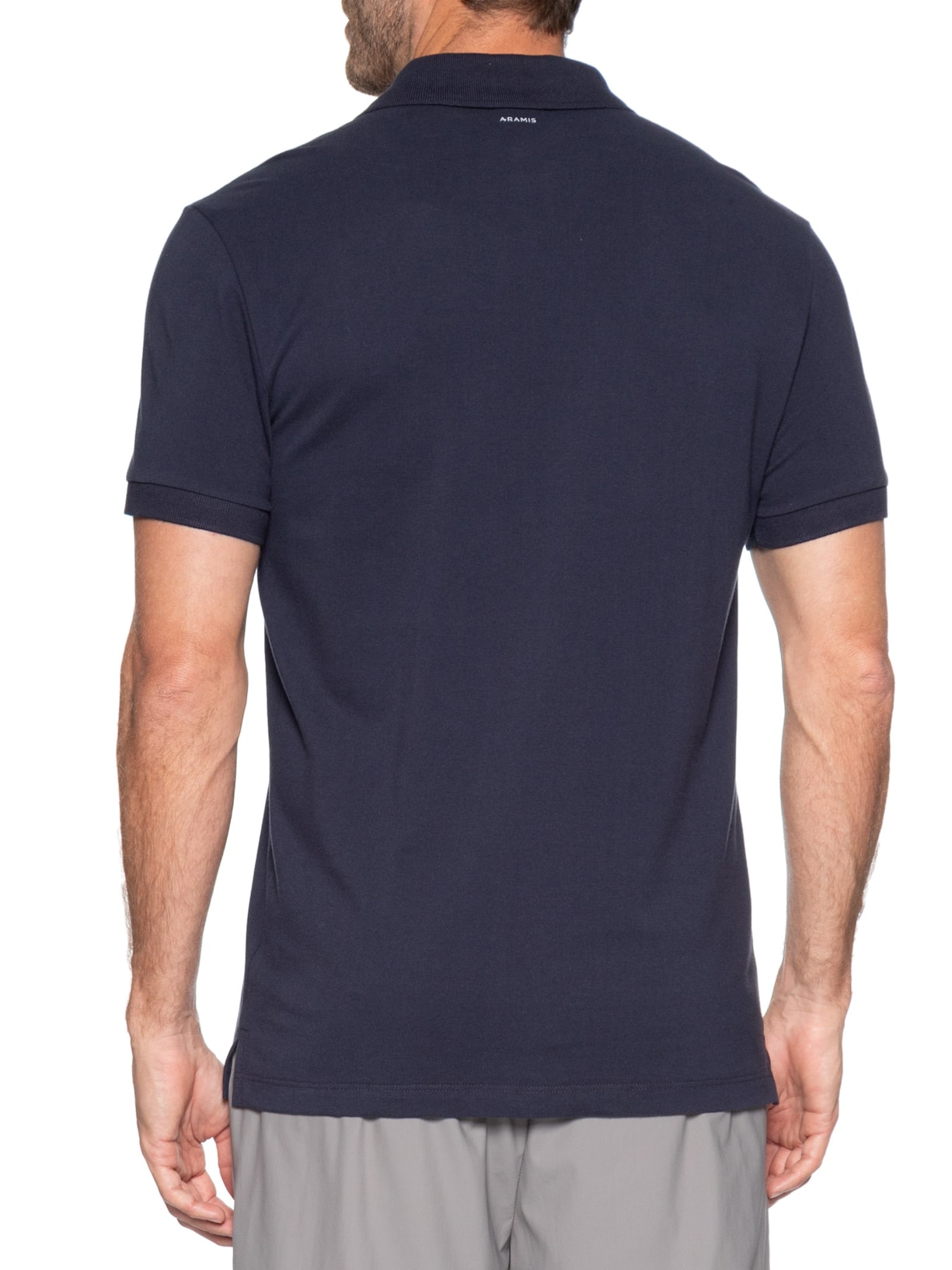 Polo Masculina Básica em Piquet – Azul Aramis