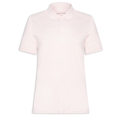 Polo Masculina Básica Interlock Liquid Touch - Rosa