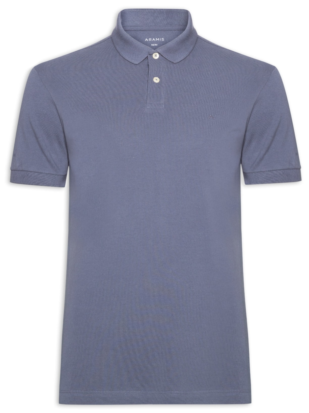 Polo Masculina Básica Piquet - Azul