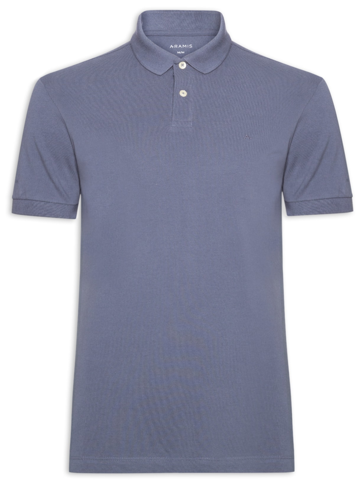 Polo Masculina Básica Piquet - Azul
