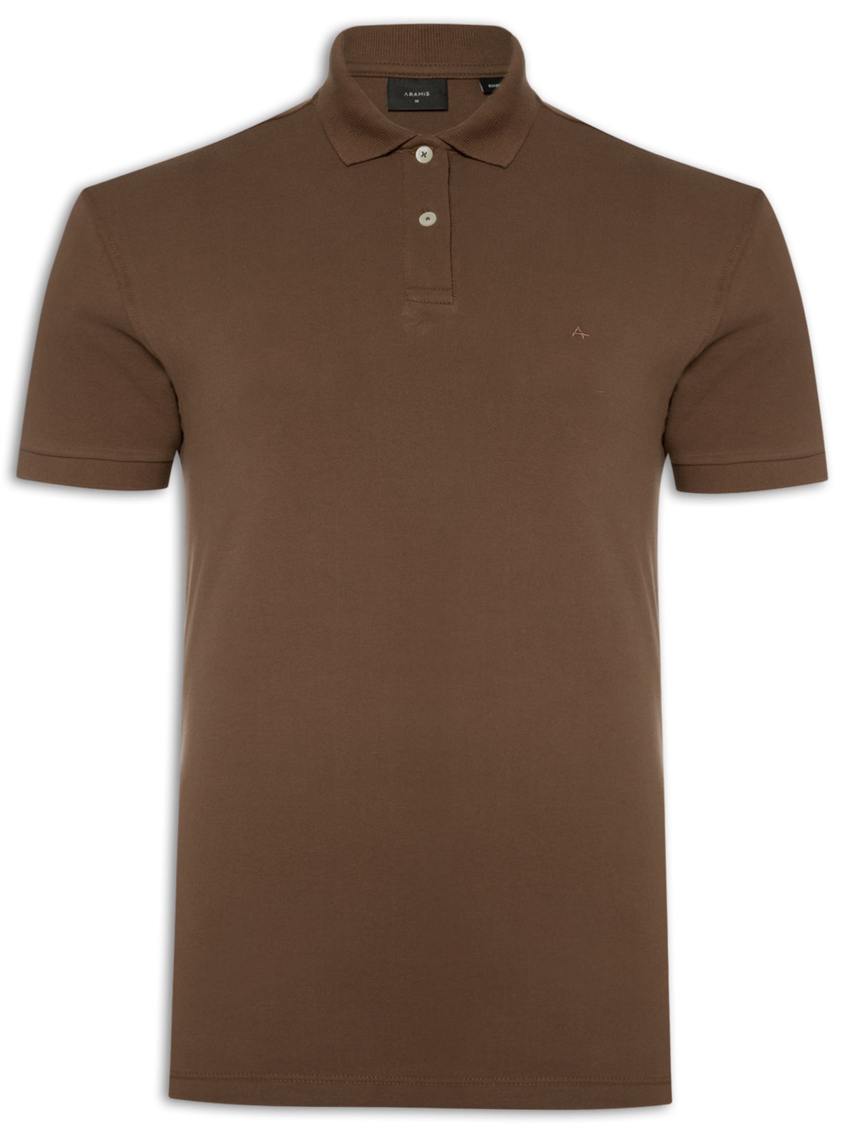 Polo Masculina Básica Piquet - Marrom
