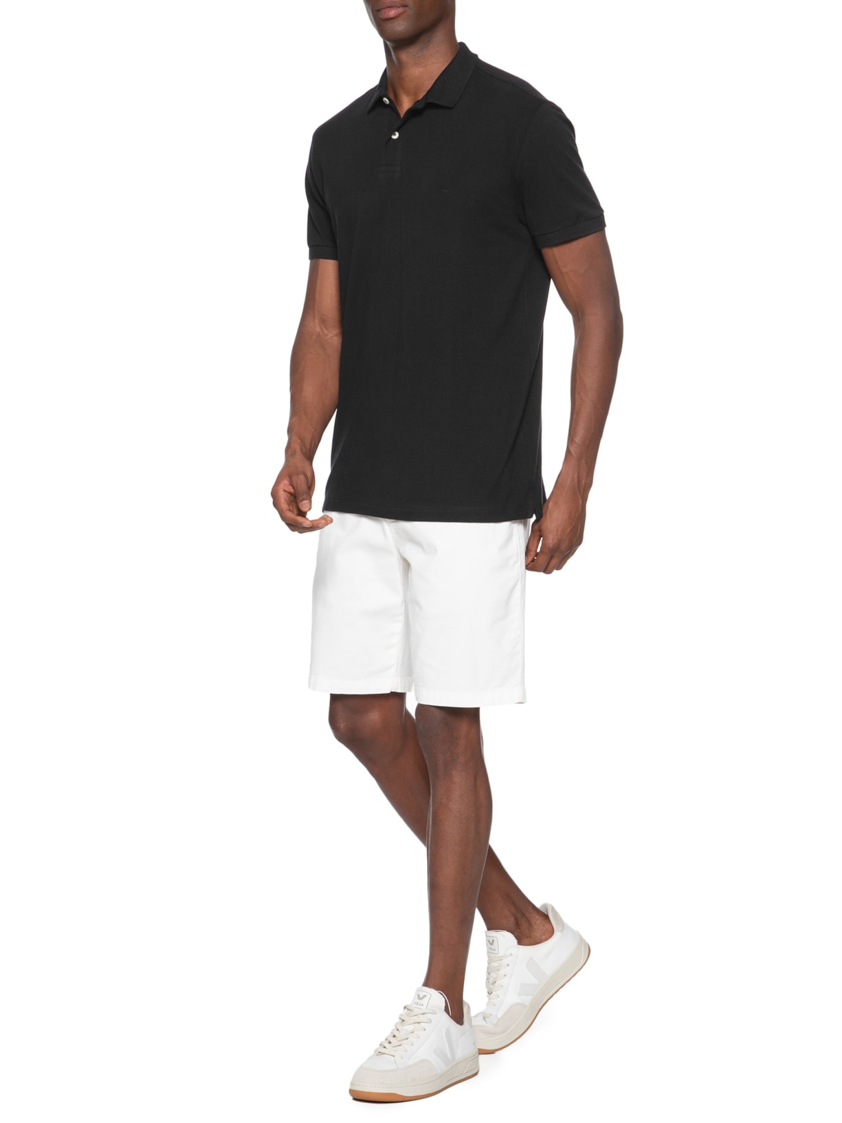 Polo Masculina Básica Piquet Preto Aramis