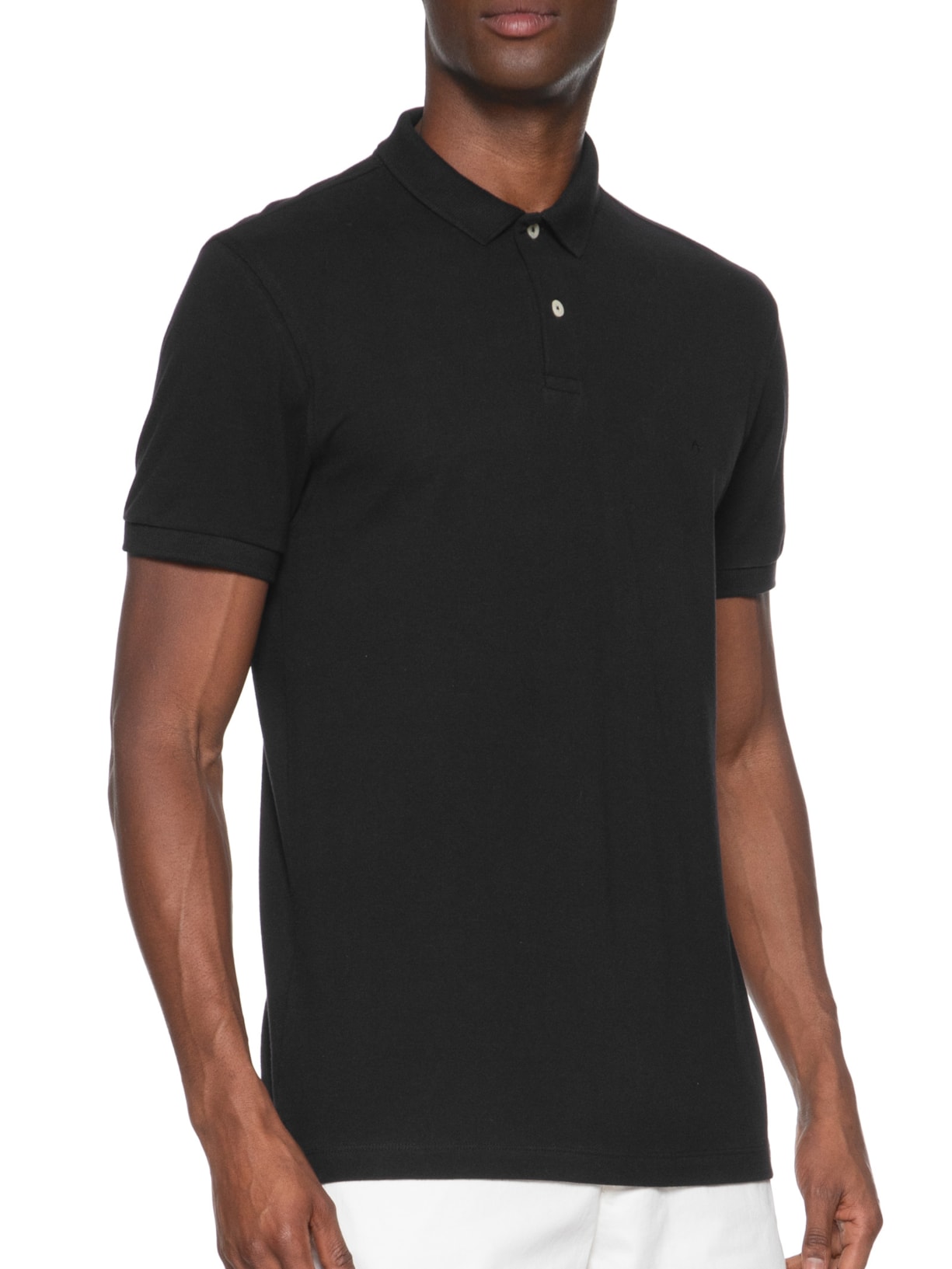 Polo Masculina Básica Piquet Preto Aramis