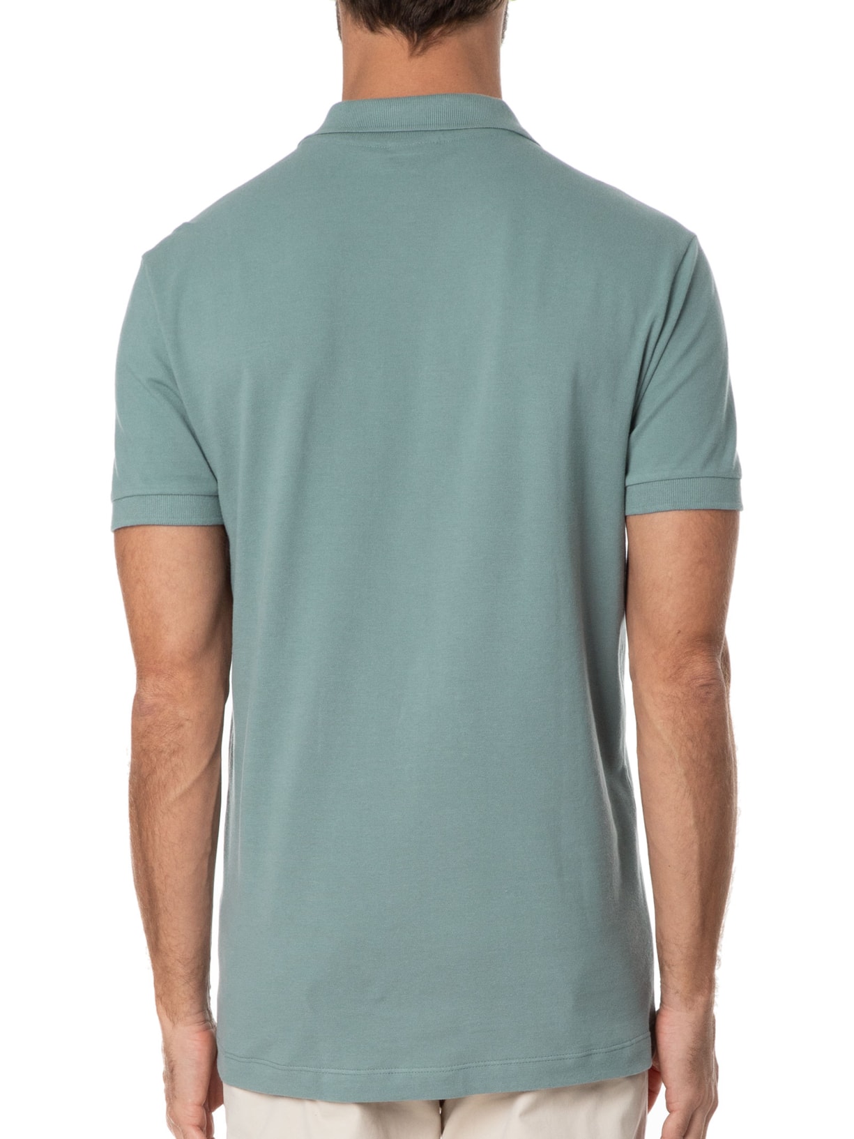 Polo Masculina Básica Piquet Verde Aramis