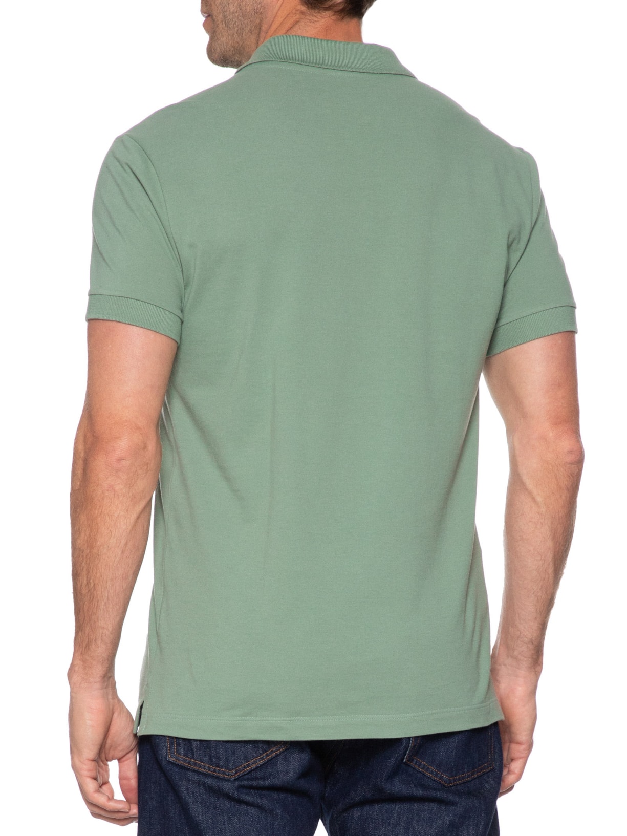 Polo Masculina Básica Piquet Verde  Aramis