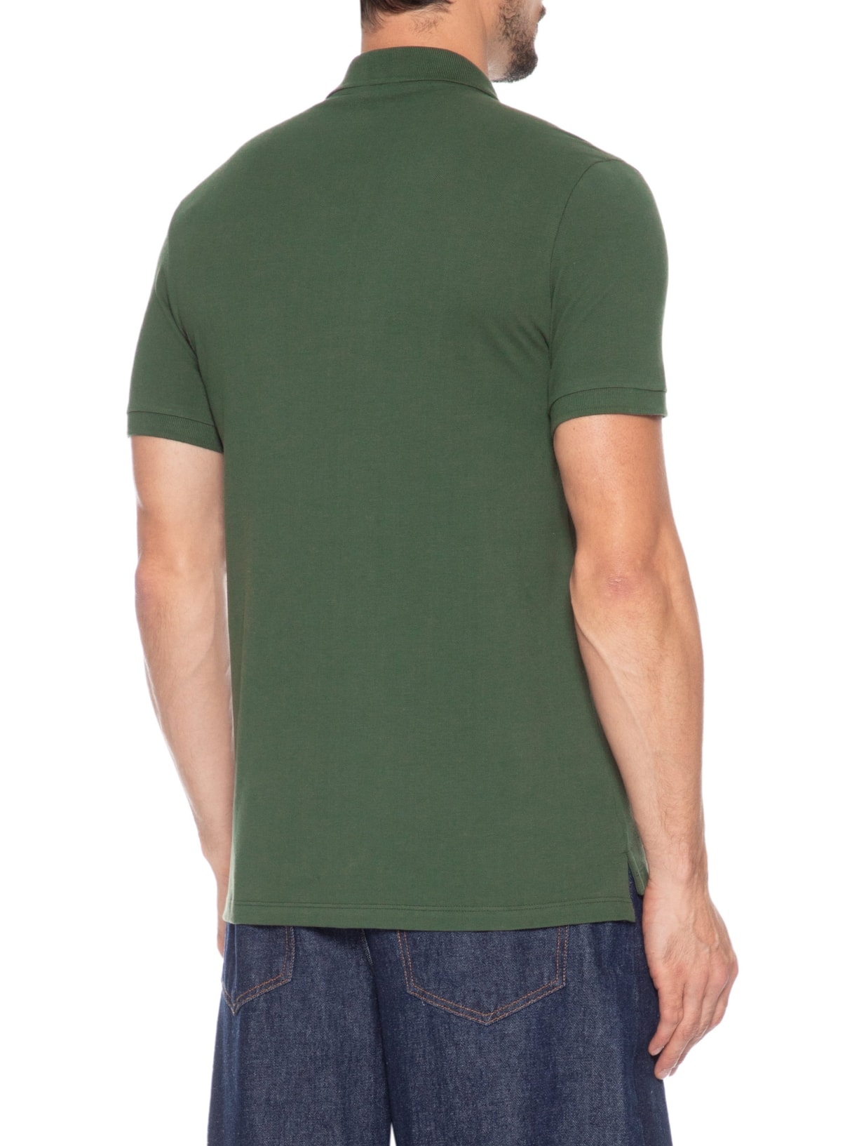 Polo Masculina Básica Piquet Verde Sergio K