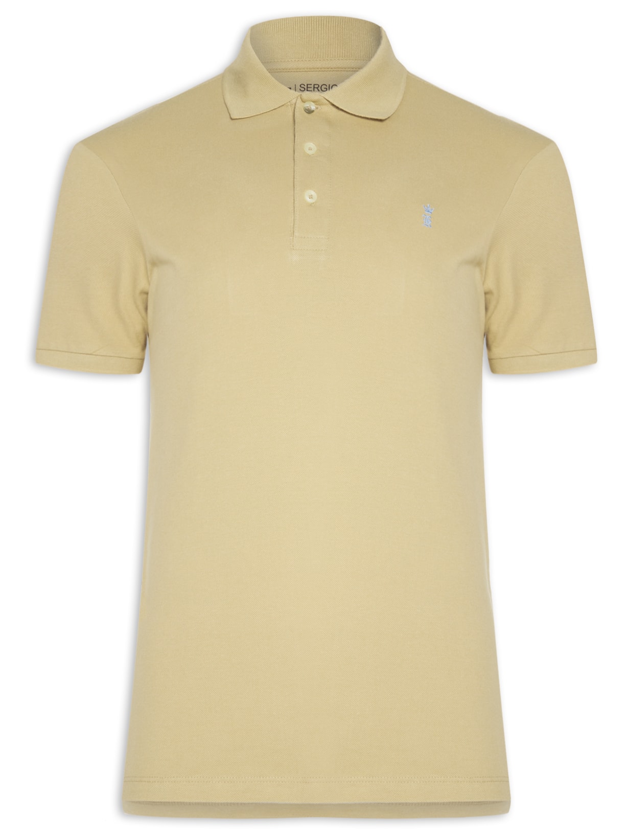 Polo Masculina Básica Piquet – Bege Sergio K