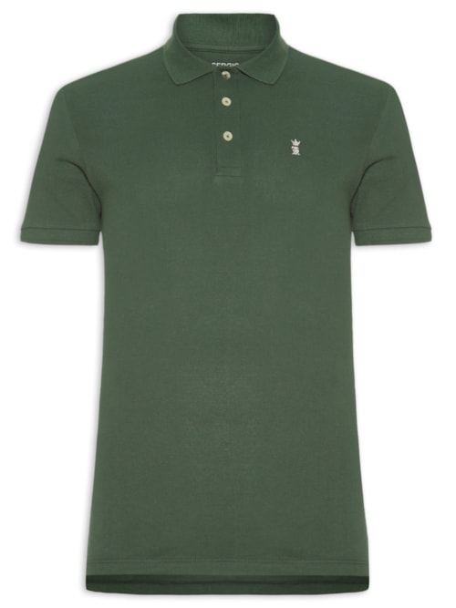 Polo Masculina Básica Piquet – Verde