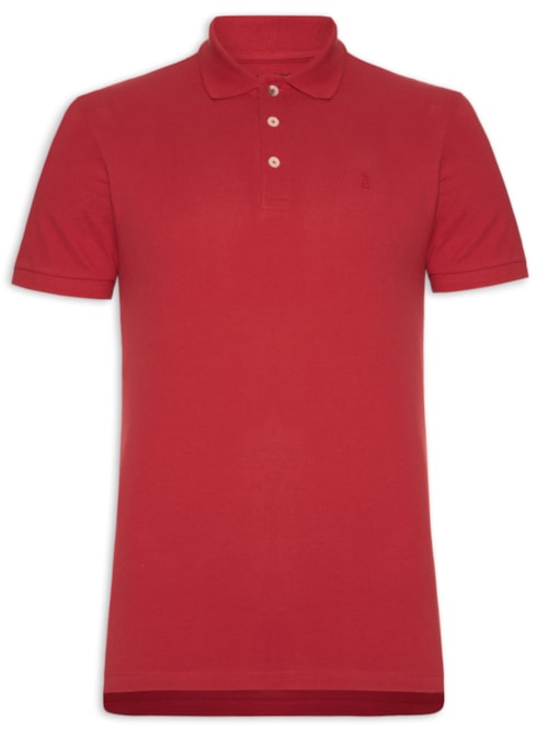 Polo Masculina Básica Piquet – Vermelho