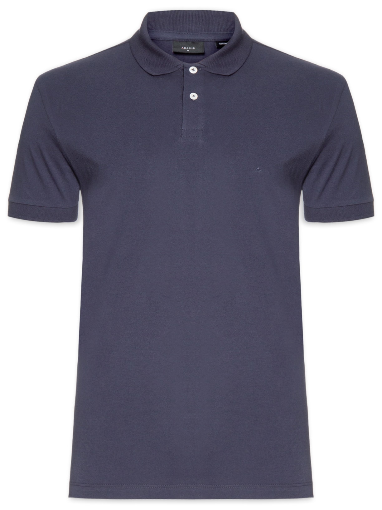 Polo Masculina Básica Regular Fit em 1/2 Malha Lisa - Azul