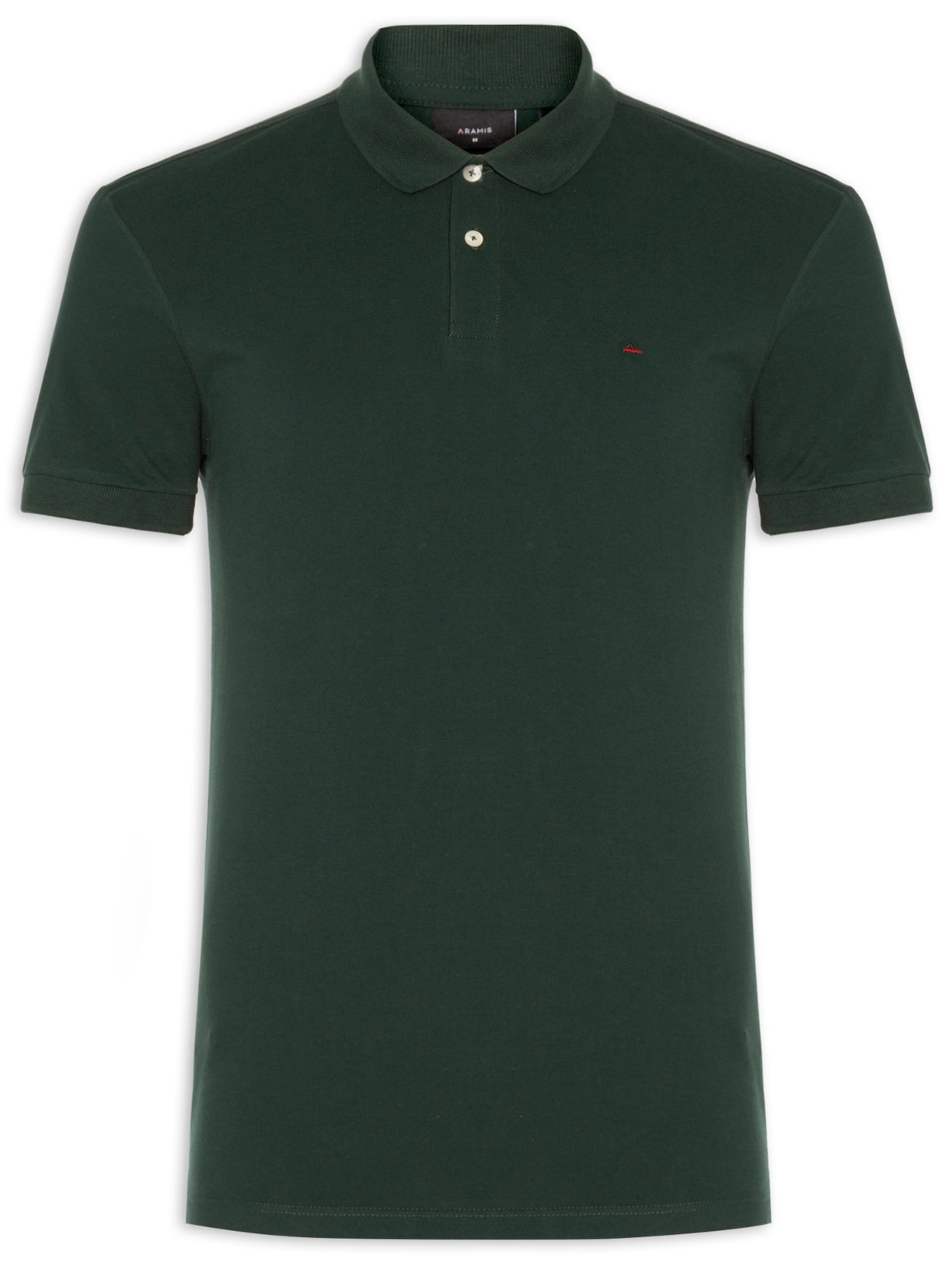 Polo Masculina Básica Regular Fit em Piquet - Verde