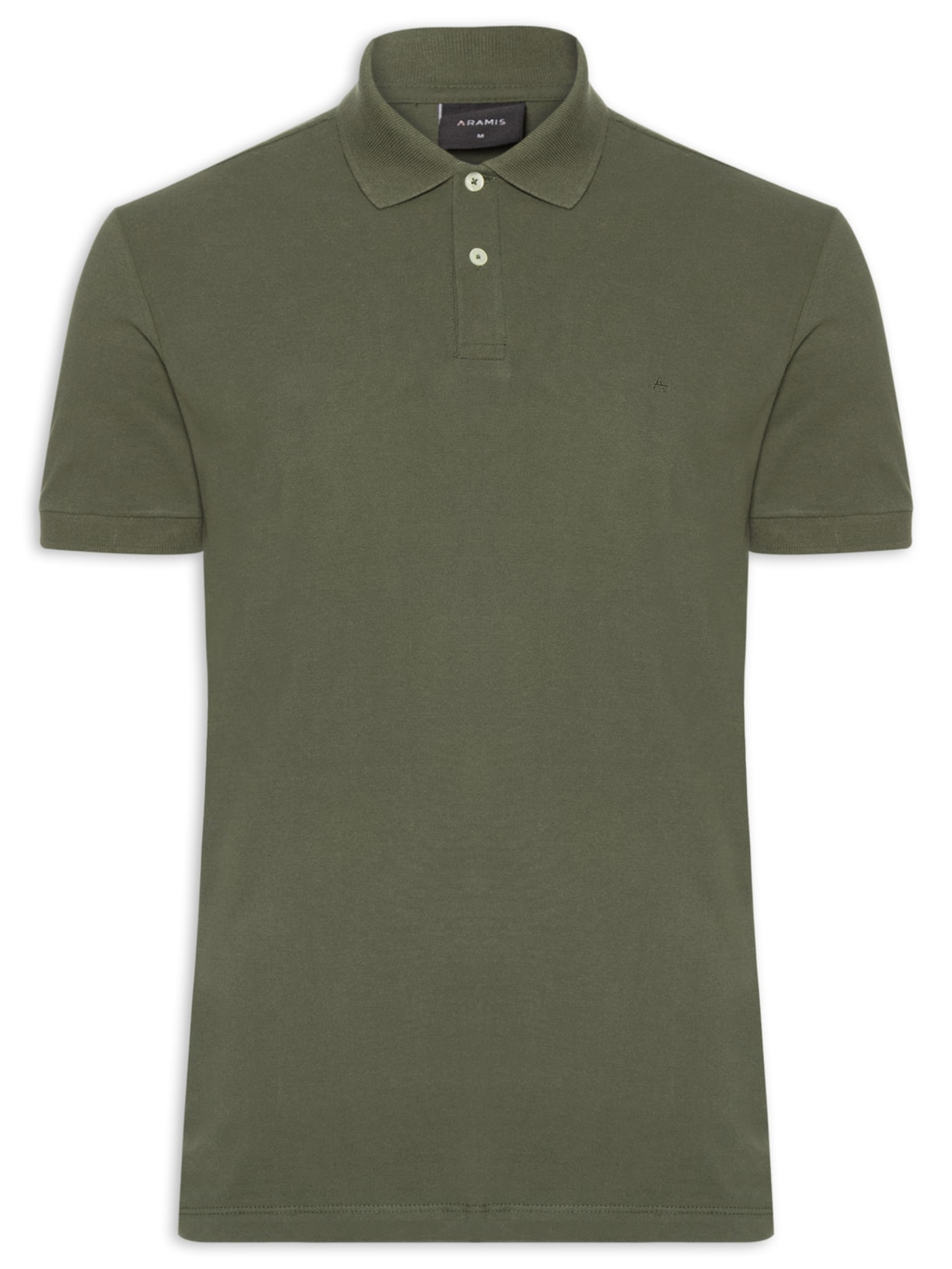Polo Masculina Básica Regular Fit Em Piquet - Verde