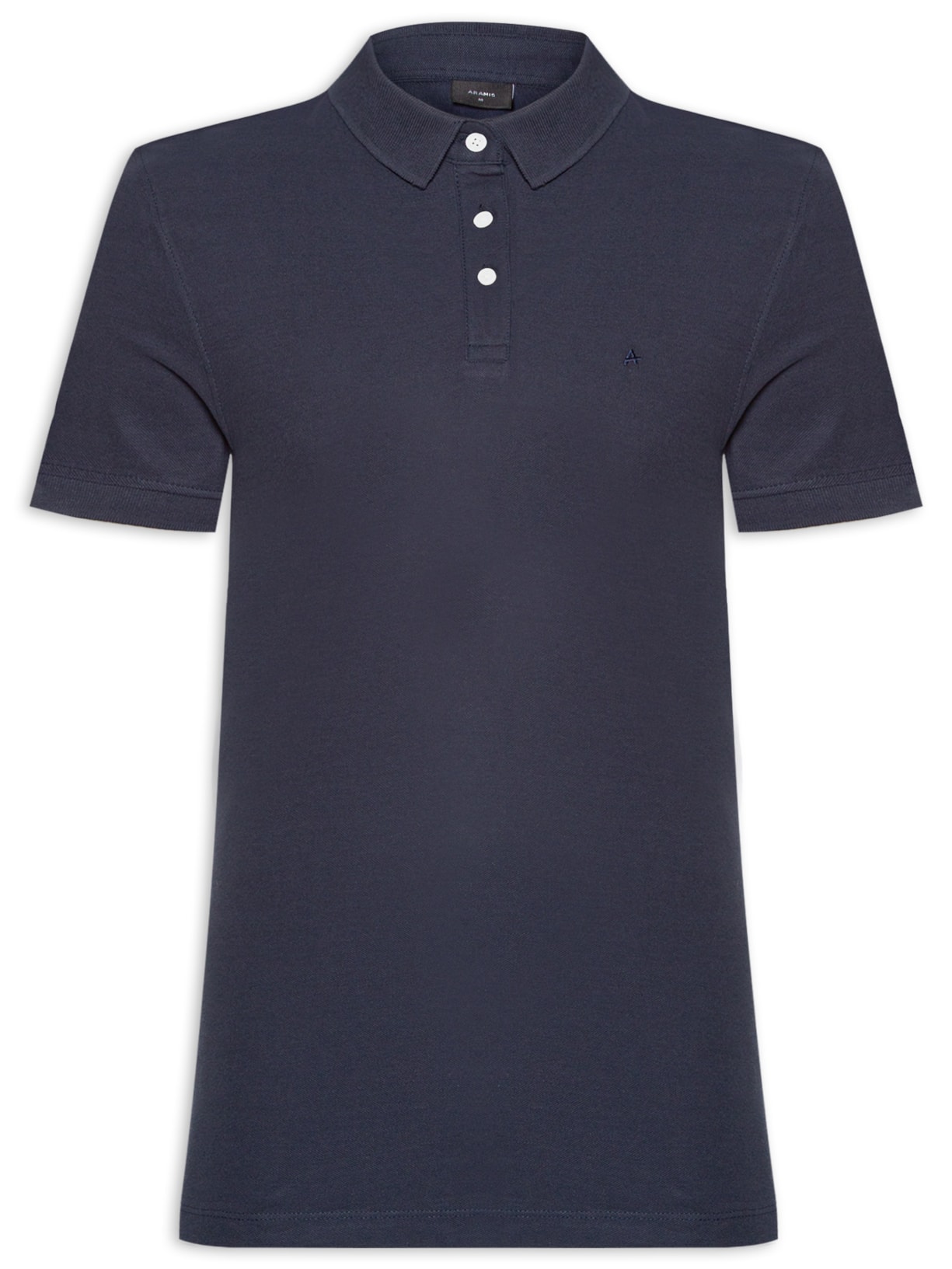 Polo Masculina Básica Regular Fit Logo Sur Ton Em Cotton Piquet - Azul