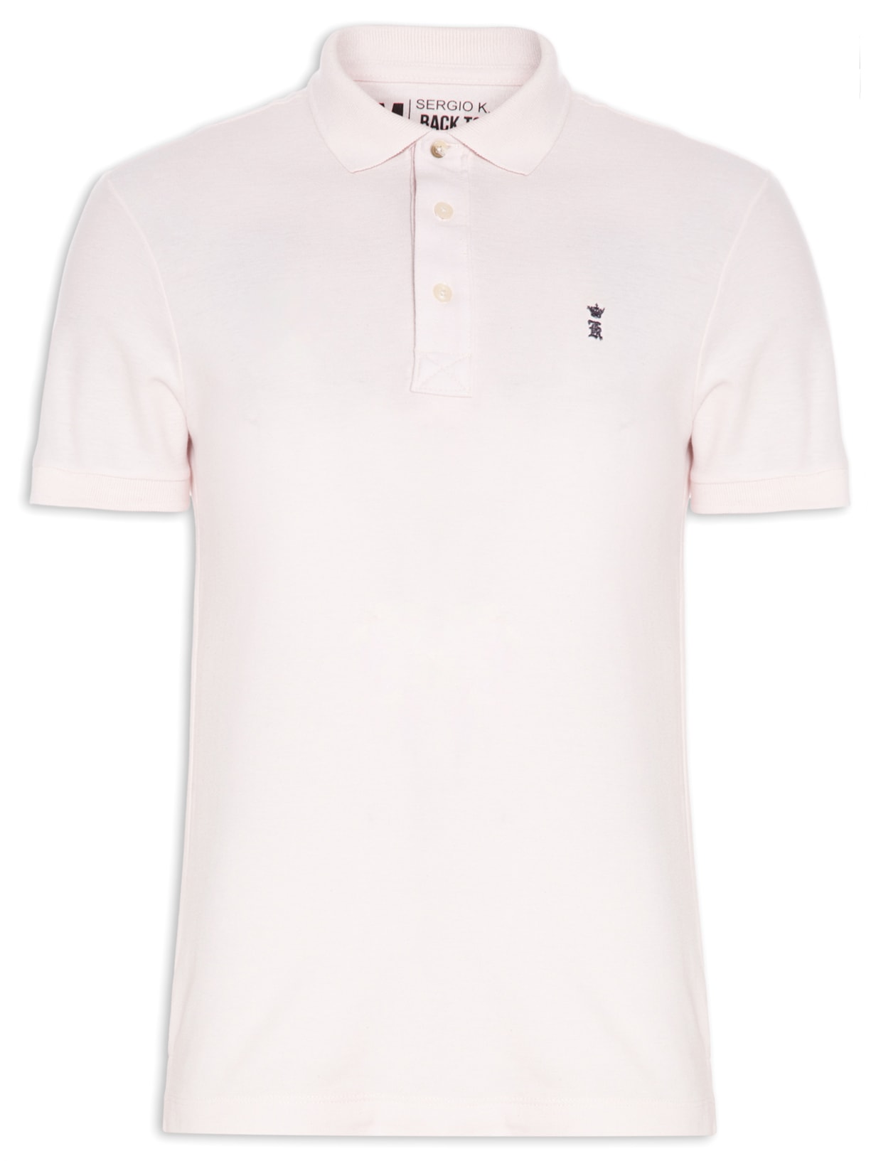 Polo Masculina Básica Rosa Sergio K