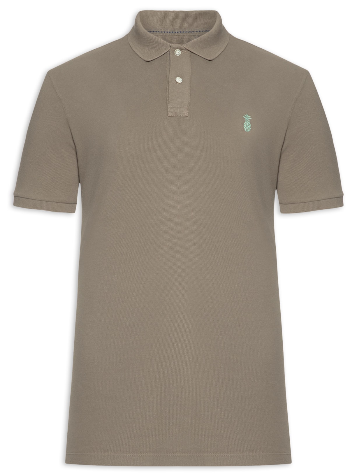 Polo Masculina Básica Summer em Piquet de Algodão - Marrom