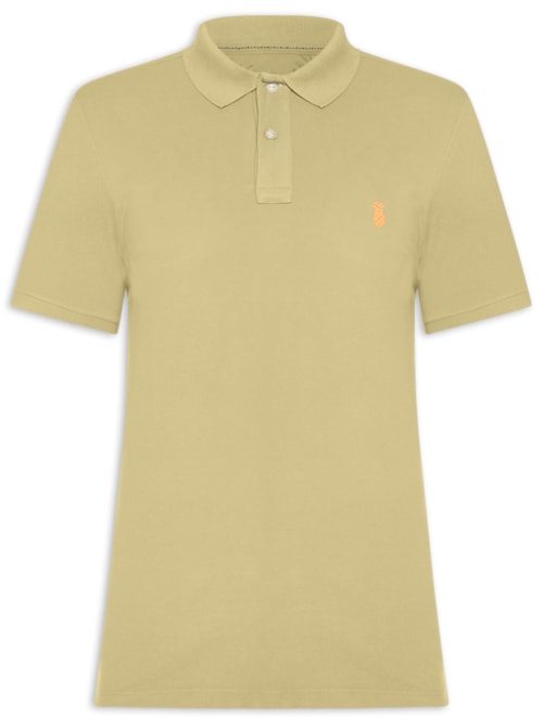 Polo Masculina Básica Summer Em Piquet De Algodão - Verde