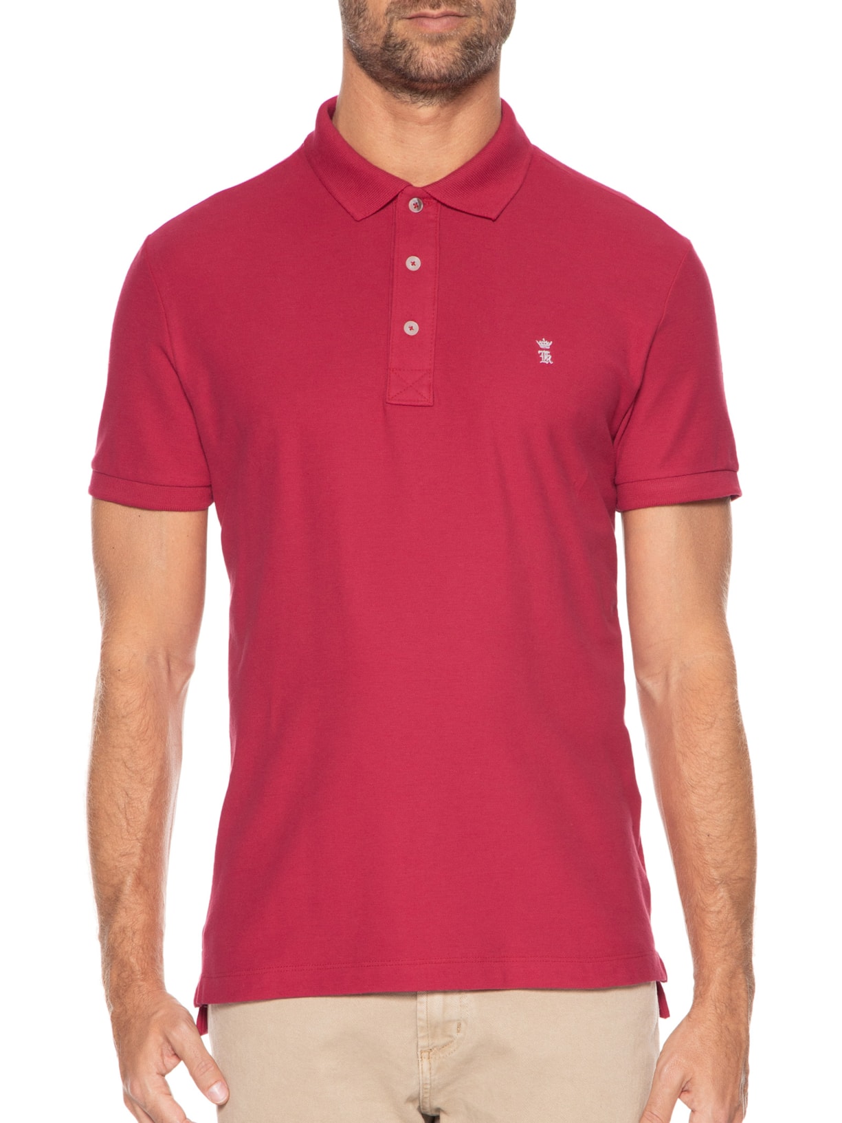 Polo Masculina Básica Vermelho Sergio K