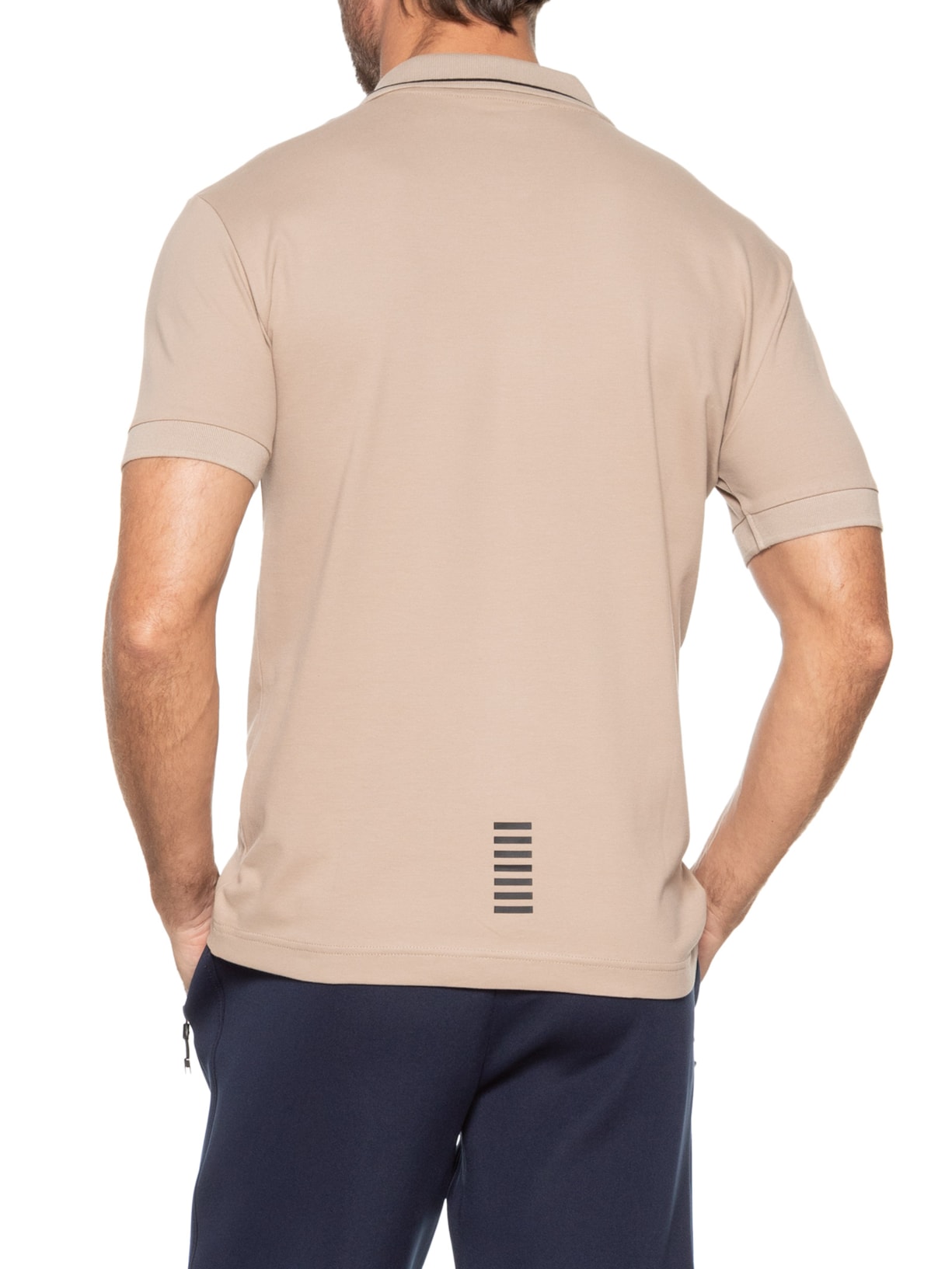 Polo Masculina Bege Ea7 Emporio Armani