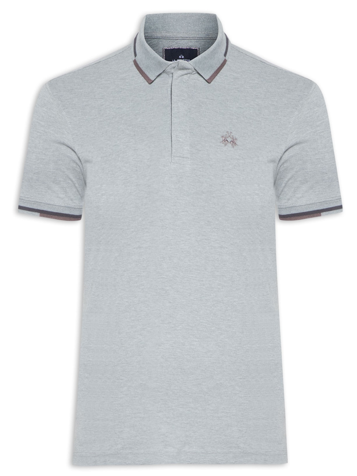 Polo Masculina Blue Tag - Cinza