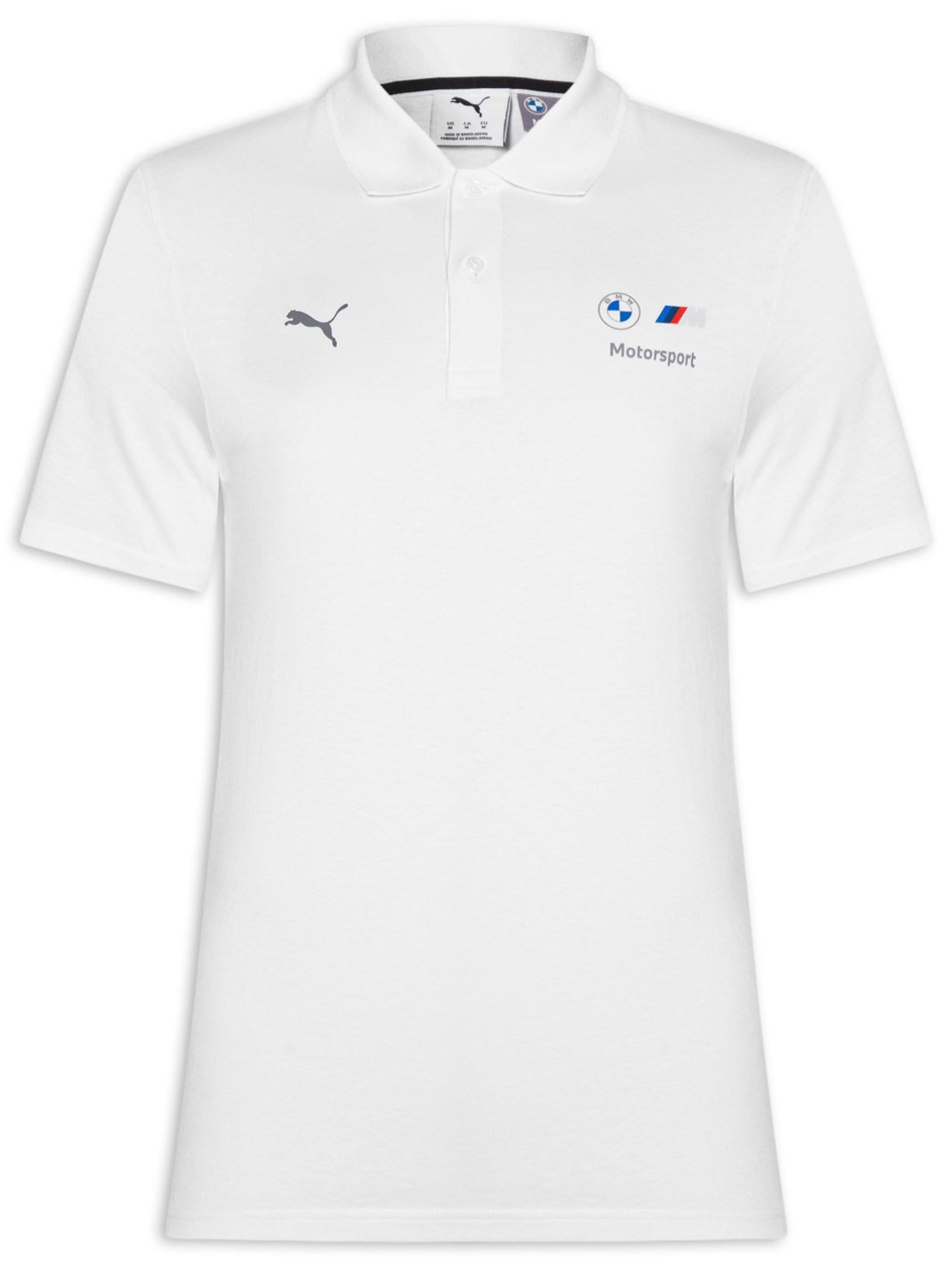 Pólo Masculina  BMW M Motorsport Essentials Branco Puma + Bmw