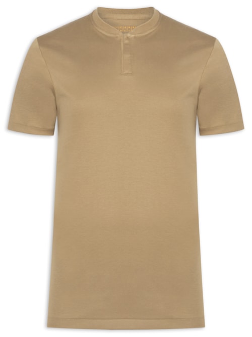Polo Masculina Bomber Com Zíper Interlock - Bege