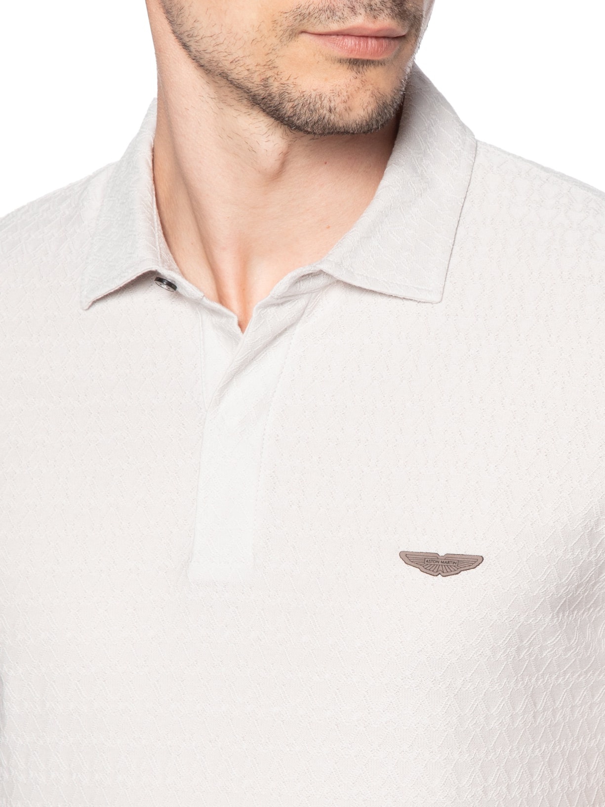 Polo Masculina Boss X Aston Martin L-Tracy Am 254 Cinza Boss