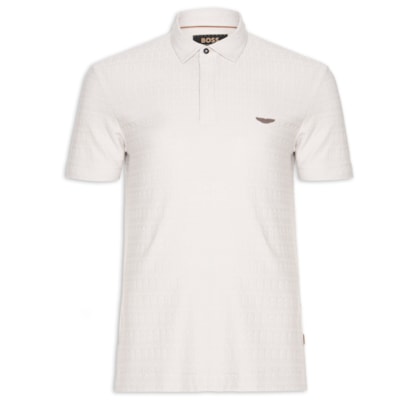 Polo Masculina Boss X Aston Martin L-Tracy Am 254 - Cinza