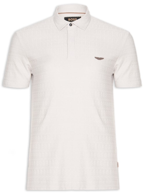 Polo Masculina Boss X Aston Martin L-Tracy Am 254 - Cinza