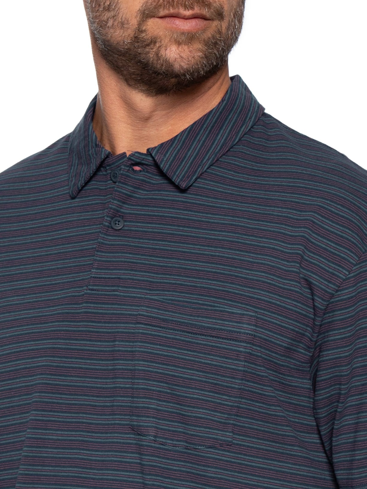Polo Masculina Boxy Fit Finn Com Bolso Azul Levi's