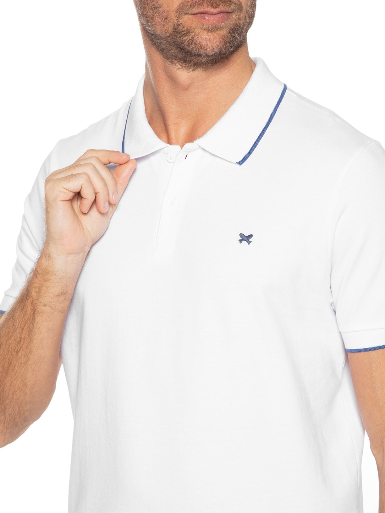 Polo Masculina Branco Hering