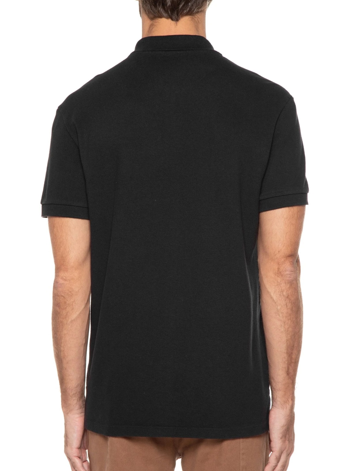 Polo Masculina Brasão Embossed Color Manga Curta Preto Osklen