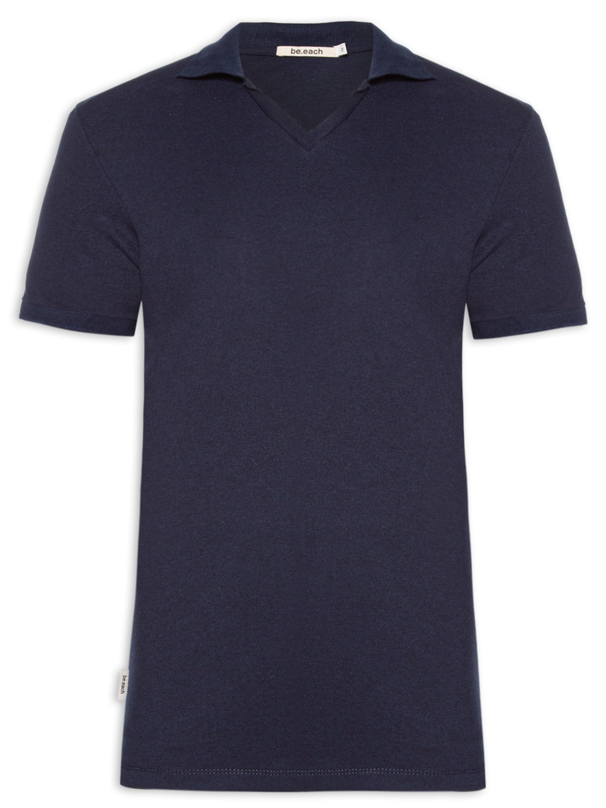 Polo Masculina Buttonless - Azul