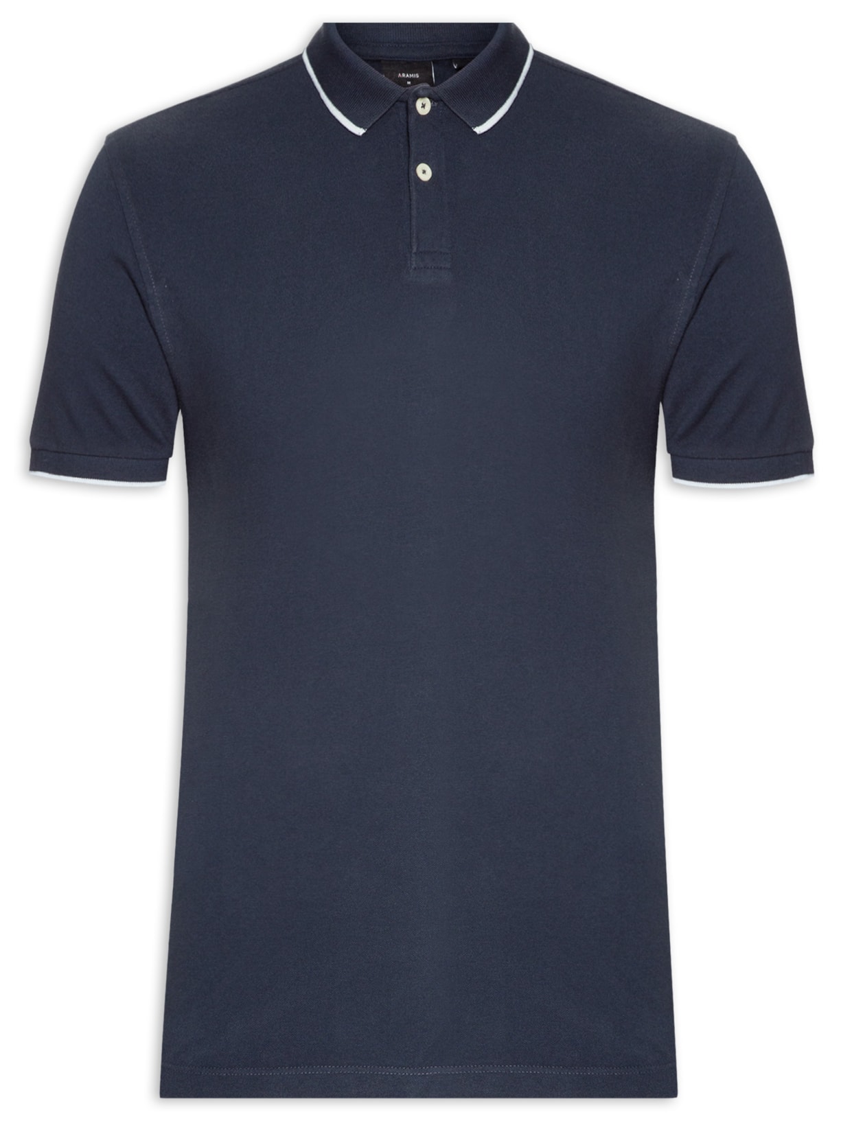 Polo Masculina Classic 1 Friso - Azul