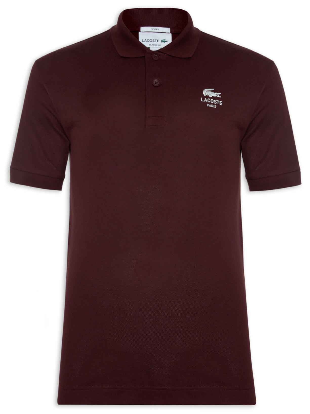 Polo Masculina Classic Fit Com Logo Assinatura - Vinho