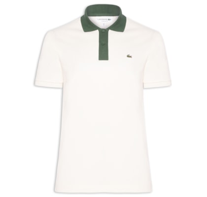 Polo Masculina Classic Fit Contrast Collor - Verde
