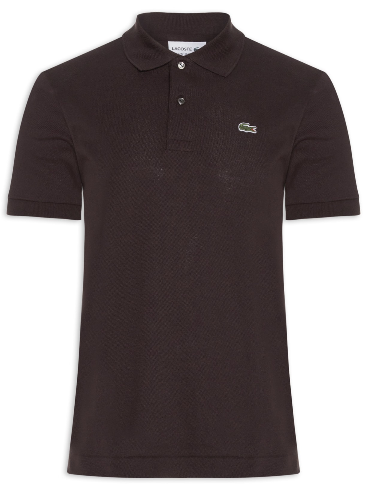 Polo Masculina Classic Fit Em Piquet De Algodão - Marrom