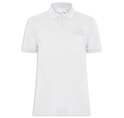 Polo Masculina Classic Fit Embossed - Azul