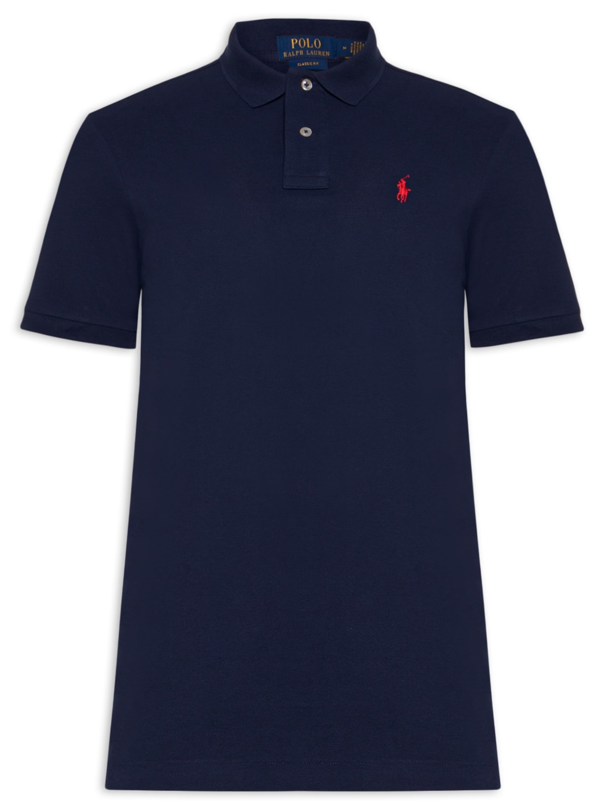 Polo Masculina Classic Fit Knit Mesh Azul Polo Ralph Lauren