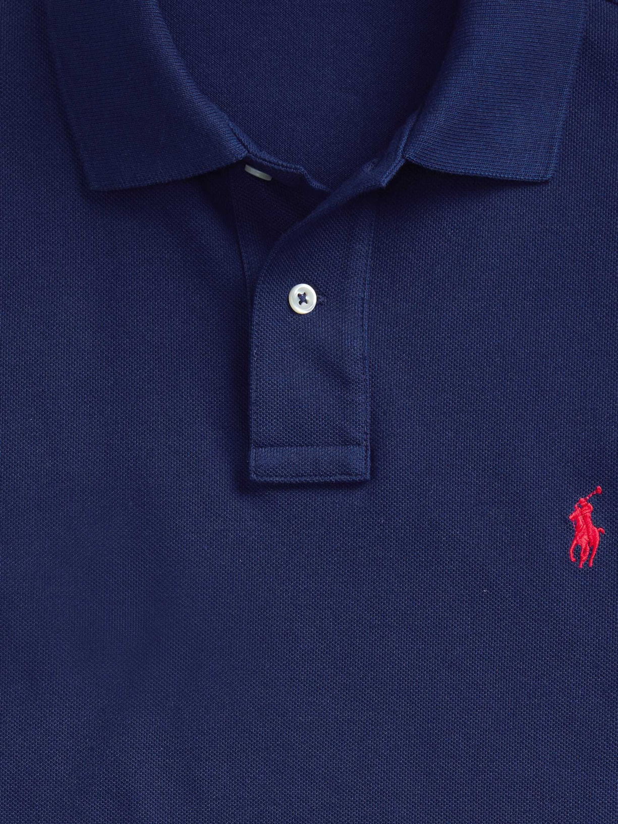 Polo Masculina Classic Fit Knit Mesh Azul Polo Ralph Lauren