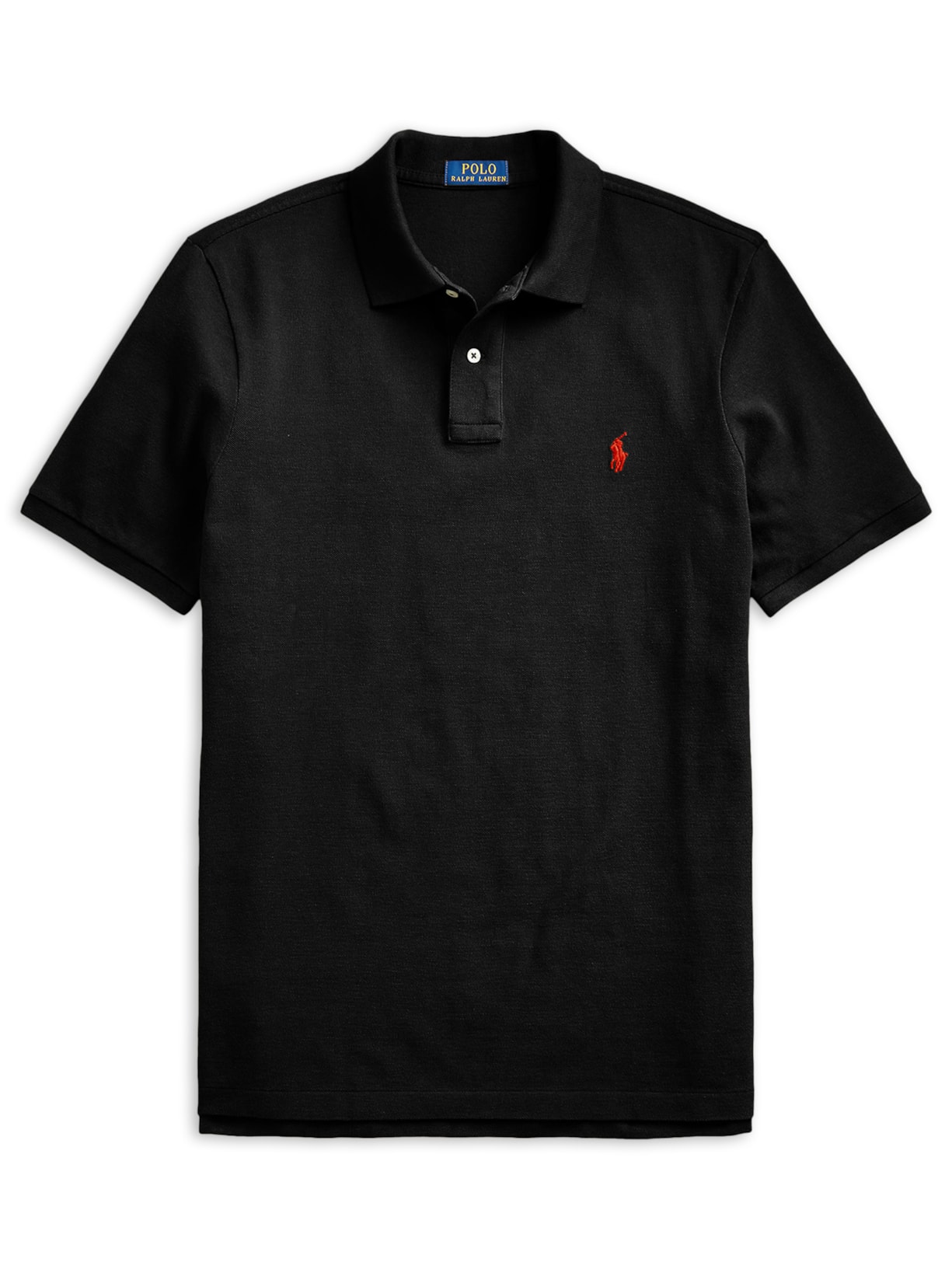 Polo Masculina Classic Fit Knit Mesh Preto Polo Ralph Lauren